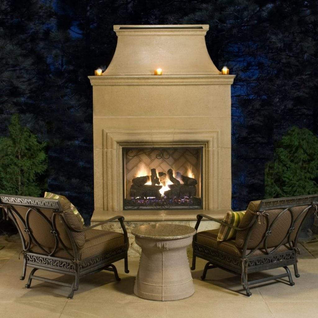 American Fyre Designs 76" Cordova Outdoor Gas Fireplace