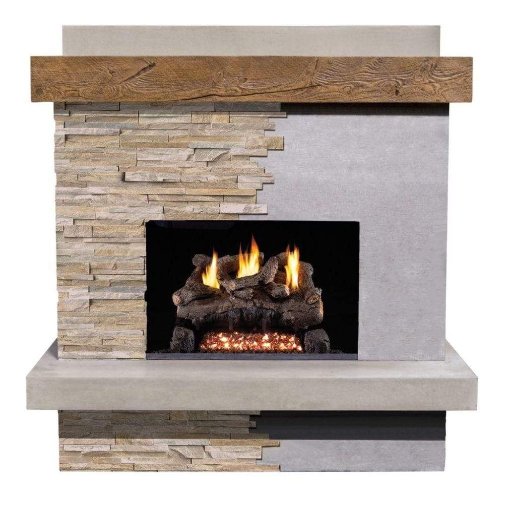 American Fyre Designs 68" Brooklyn Smooth Gas Fireplace