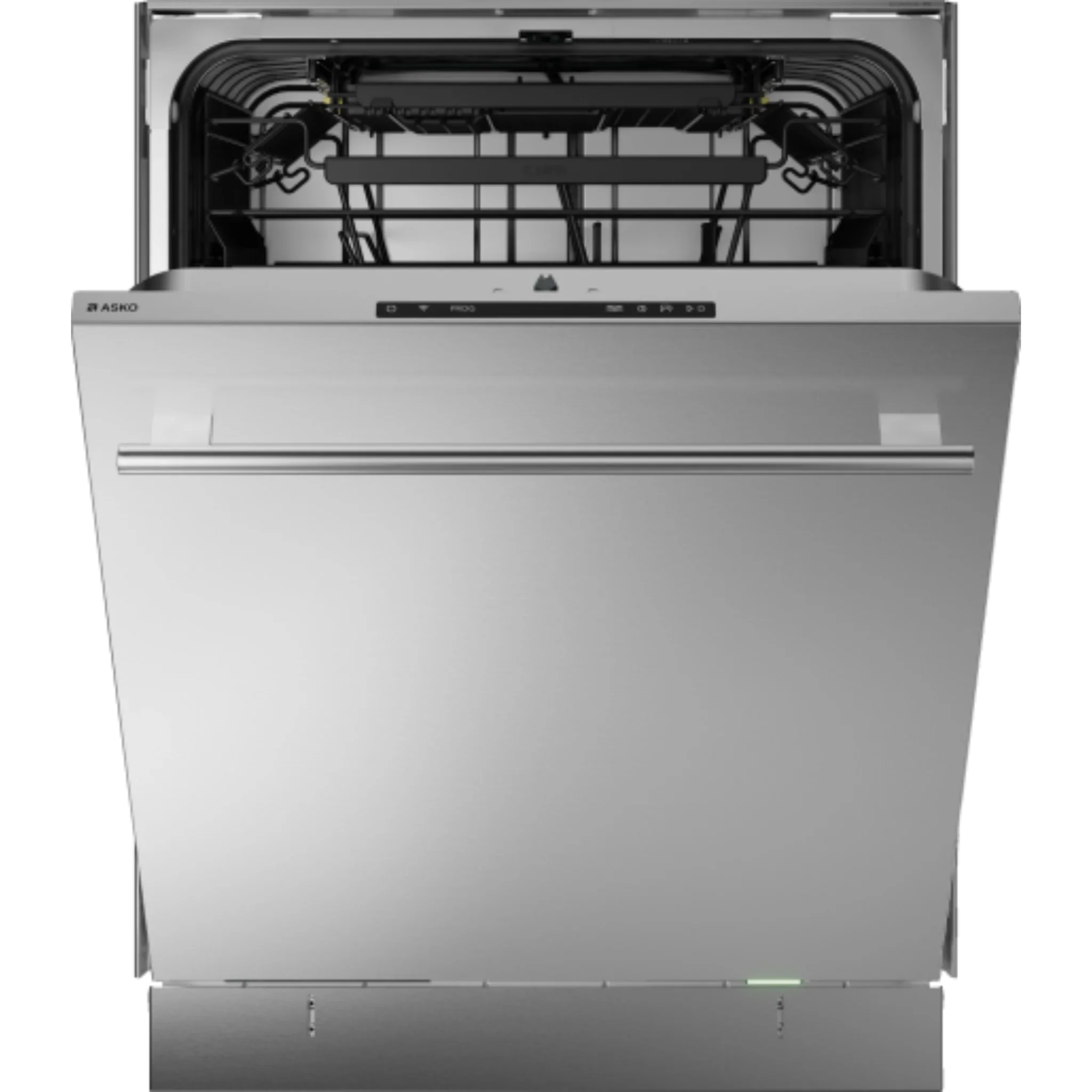 Asko Logic 24 Inch Wide 16 Place Setting Built-In Top Control Dishwasher with Tubular Handle, Turbo Combi Drying™, and Auto Door Open Drying™