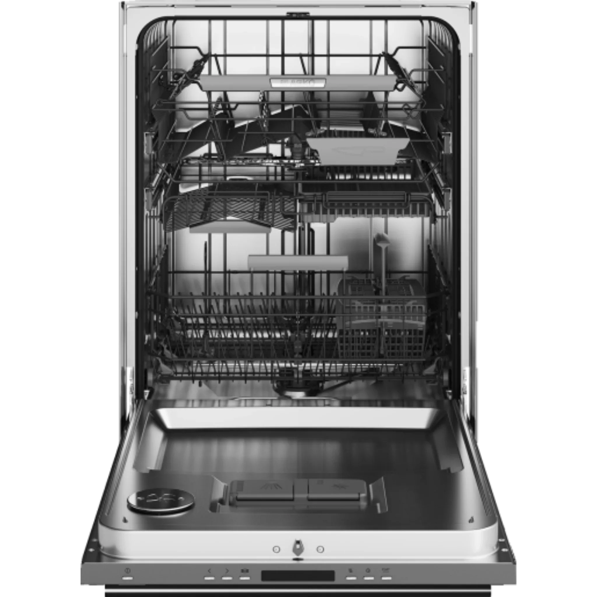 Asko 50 Series 24 Inch Wide 17 Place Setting Energy Star Rated Built-In Top Control Dishwasher with Turbo Drying and Tubular Handle