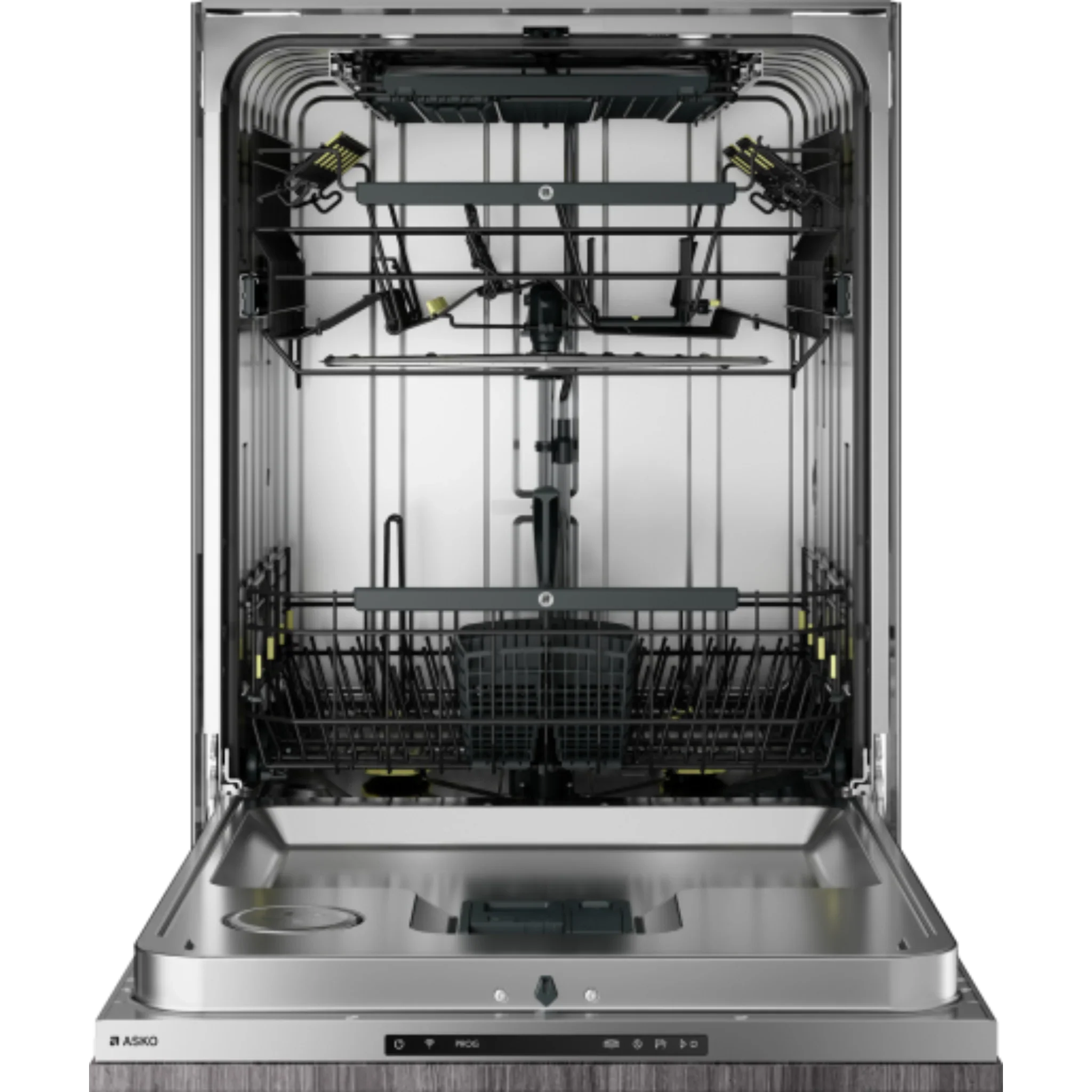 Asko Logic 24 Inch Wide 16 Place Setting Built-In Panel Ready Top Control Dishwasher with XXL Tub, Water Softener, and Auto Door Open Drying™