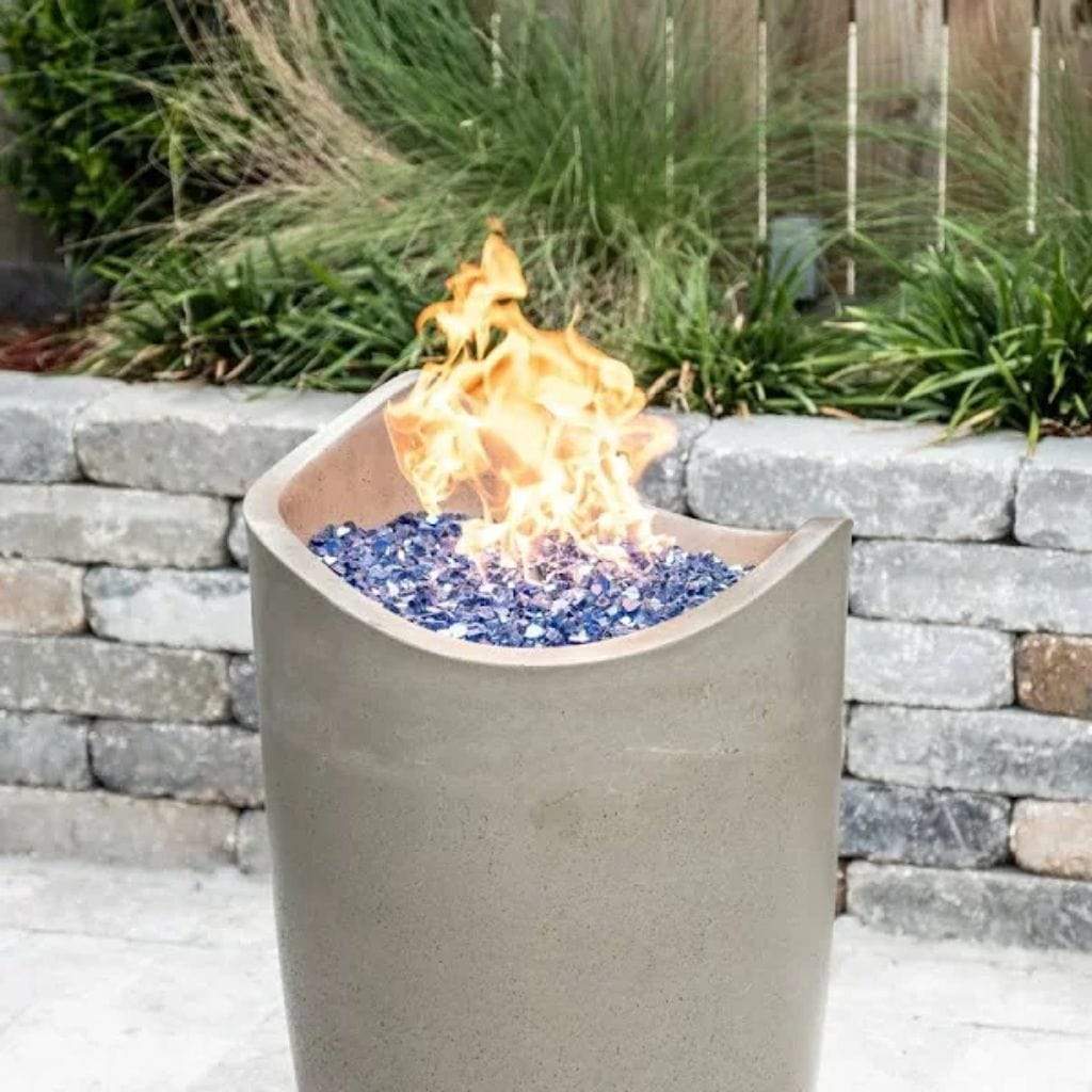 American Fyre Designs 20" Wave Gas Fire Urn With Access Door