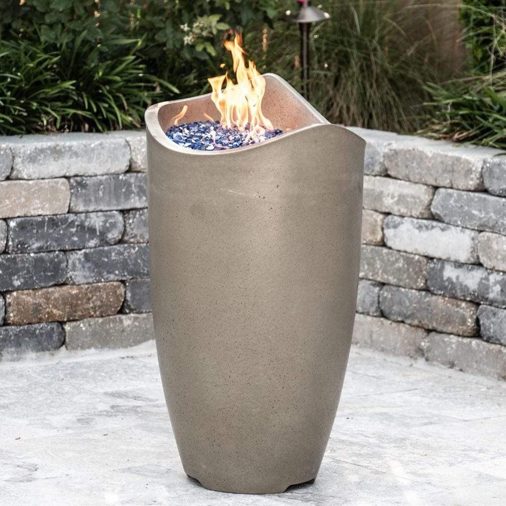 American Fyre Designs 20" Wave Gas Fire Urn With Access Door