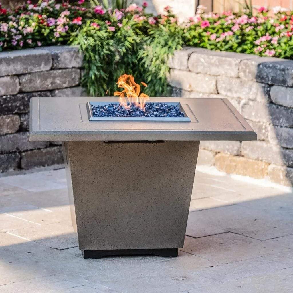 American Fyre Designs 36" Cosmopolitan Square Chat Height Fire Table