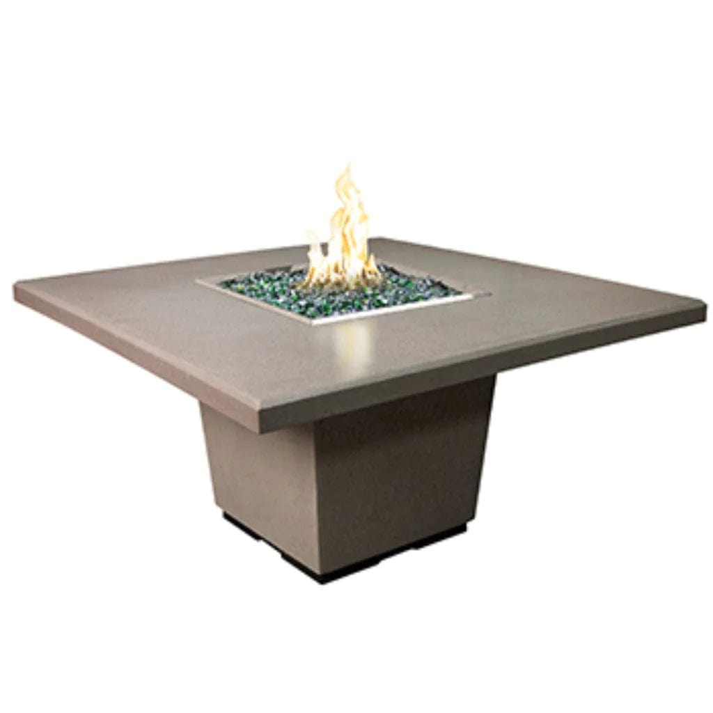 American Fyre Designs 60" Cosmopolitan Square Dining Fire Table