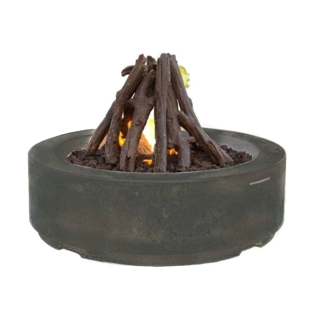 American Fyre Designs 48" Louvre Outdoor Round Gas Fire Pit