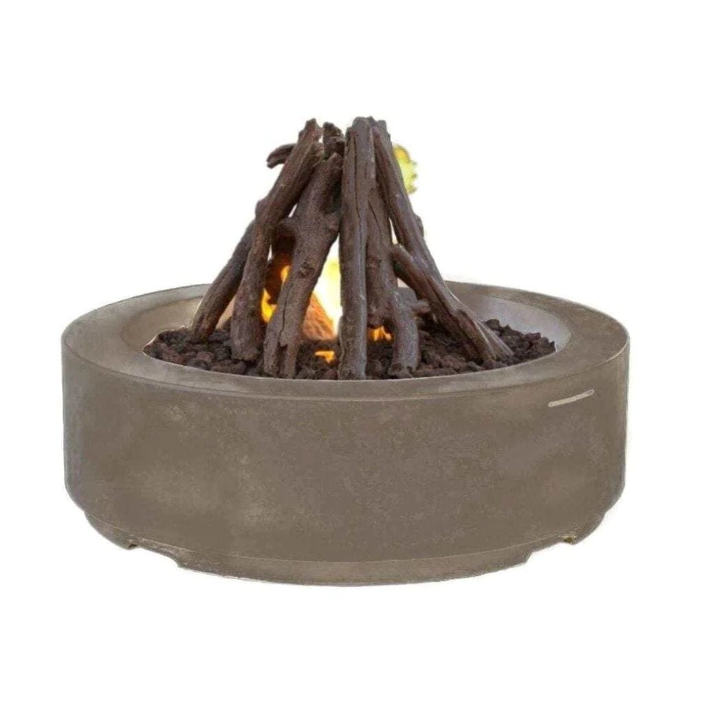 American Fyre Designs 48" Louvre Outdoor Round Gas Fire Pit