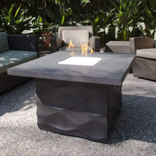 American Fyre Designs 36" Voro Square Chat Height Fire Table