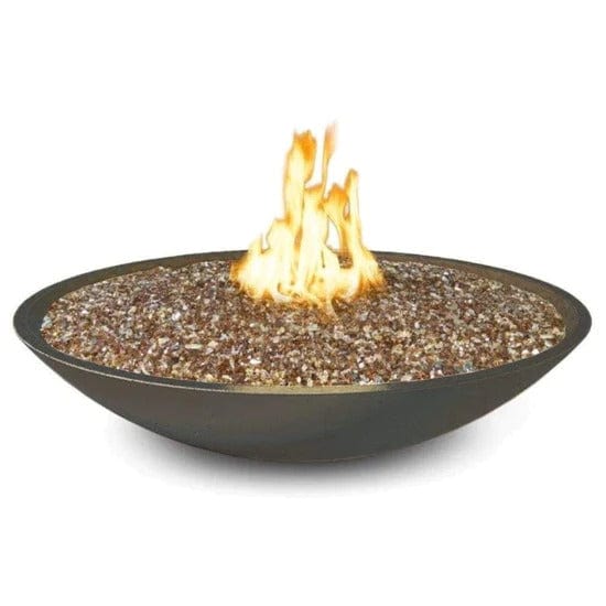 American Fyre Designs 48" Marseille Round Concrete Gas Fire Bowl