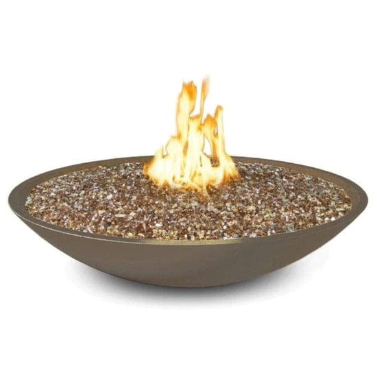 American Fyre Designs 48" Marseille Round Concrete Gas Fire Bowl