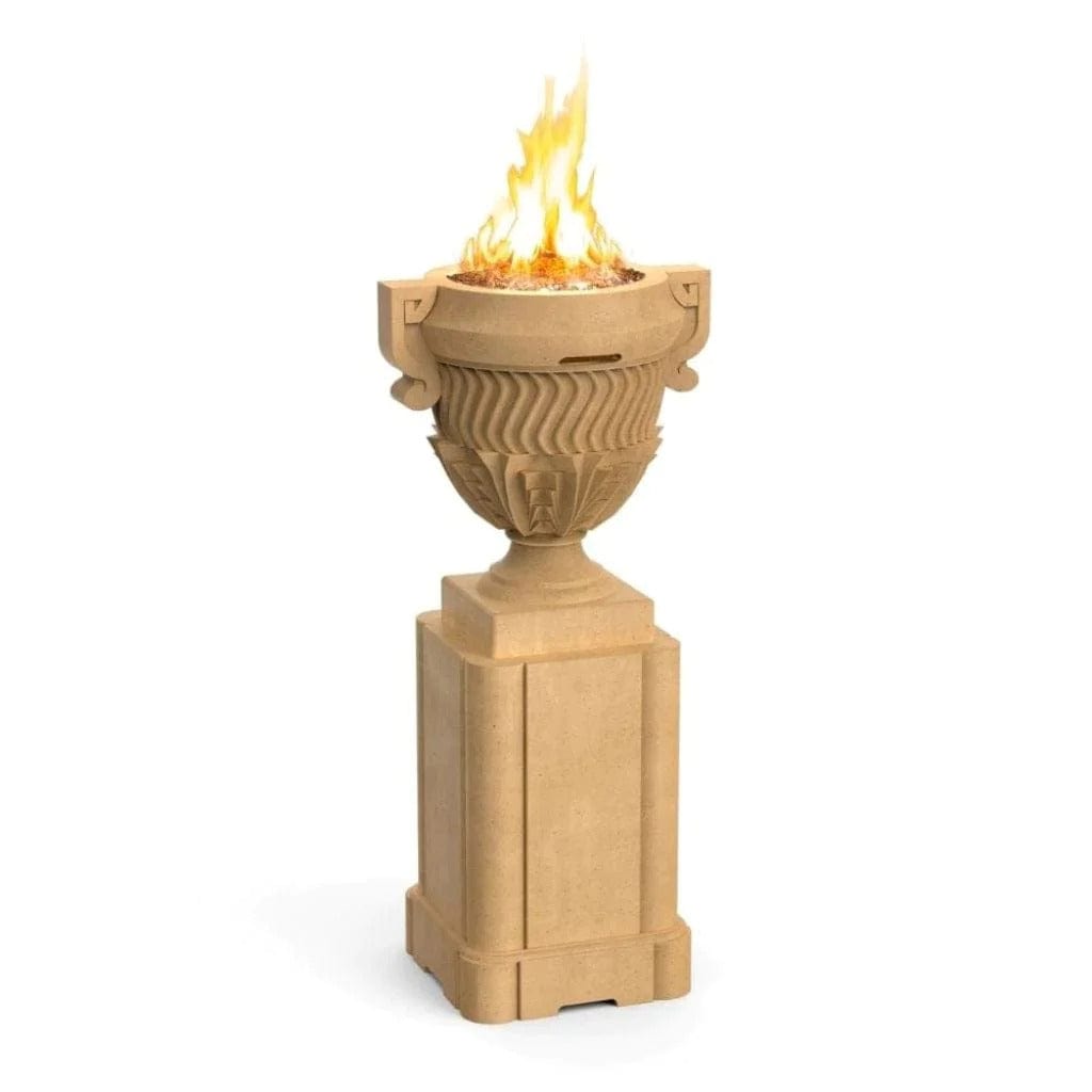 American Fyre Designs 26" Piage Gas Fire Urn with Pedestal