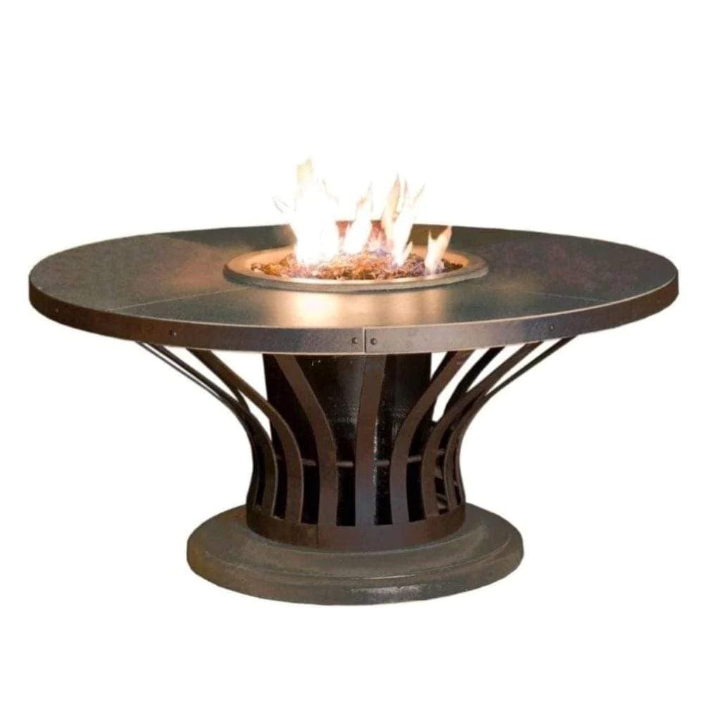 American Fyre Designs 54" Fiesta Round Chat Height Fire Table