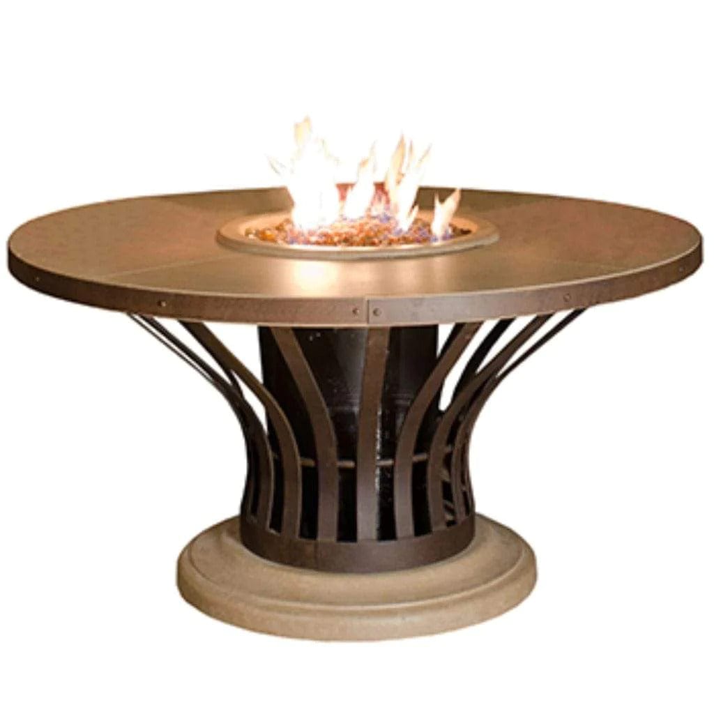 American Fyre Designs 54" Fiesta Round Dining Height Fire Table