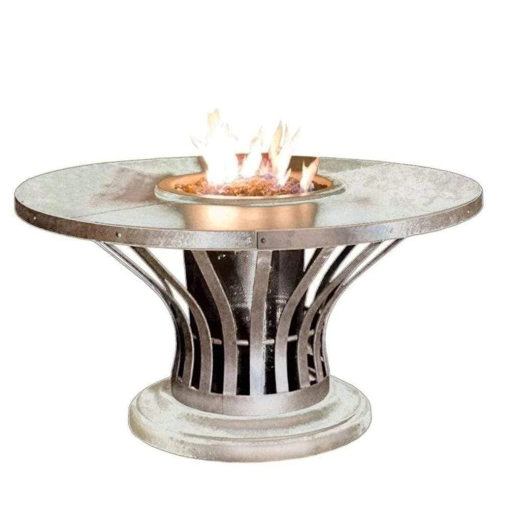 American Fyre Designs 54" Fiesta Round Dining Height Fire Table