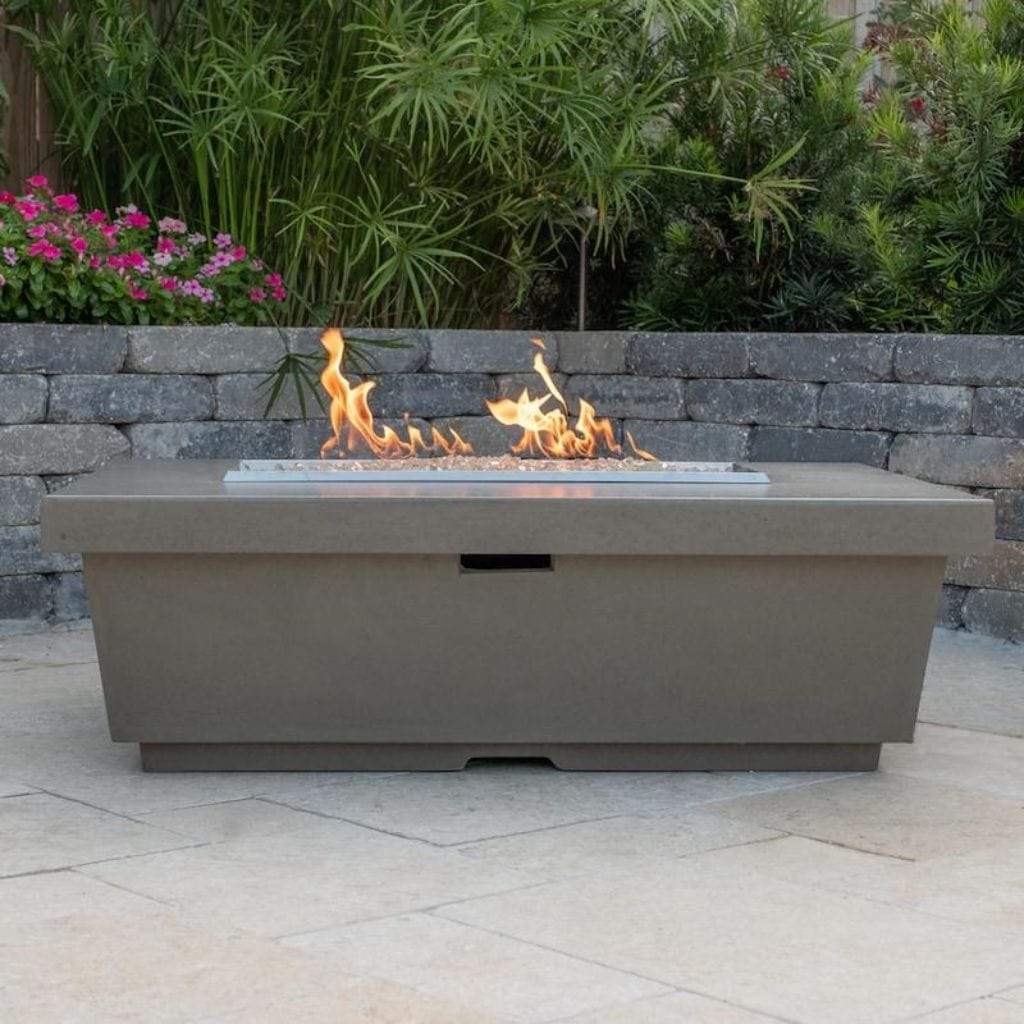 American Fyre Designs 52" Contempo Rectangular Chat Height Fire Table