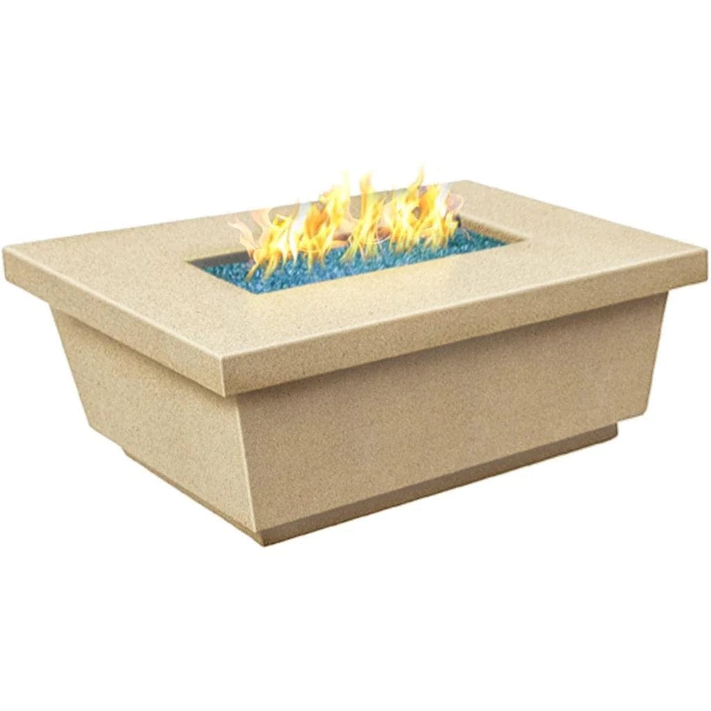 American Fyre Designs 52" Contempo Rectangular Chat Height Fire Table