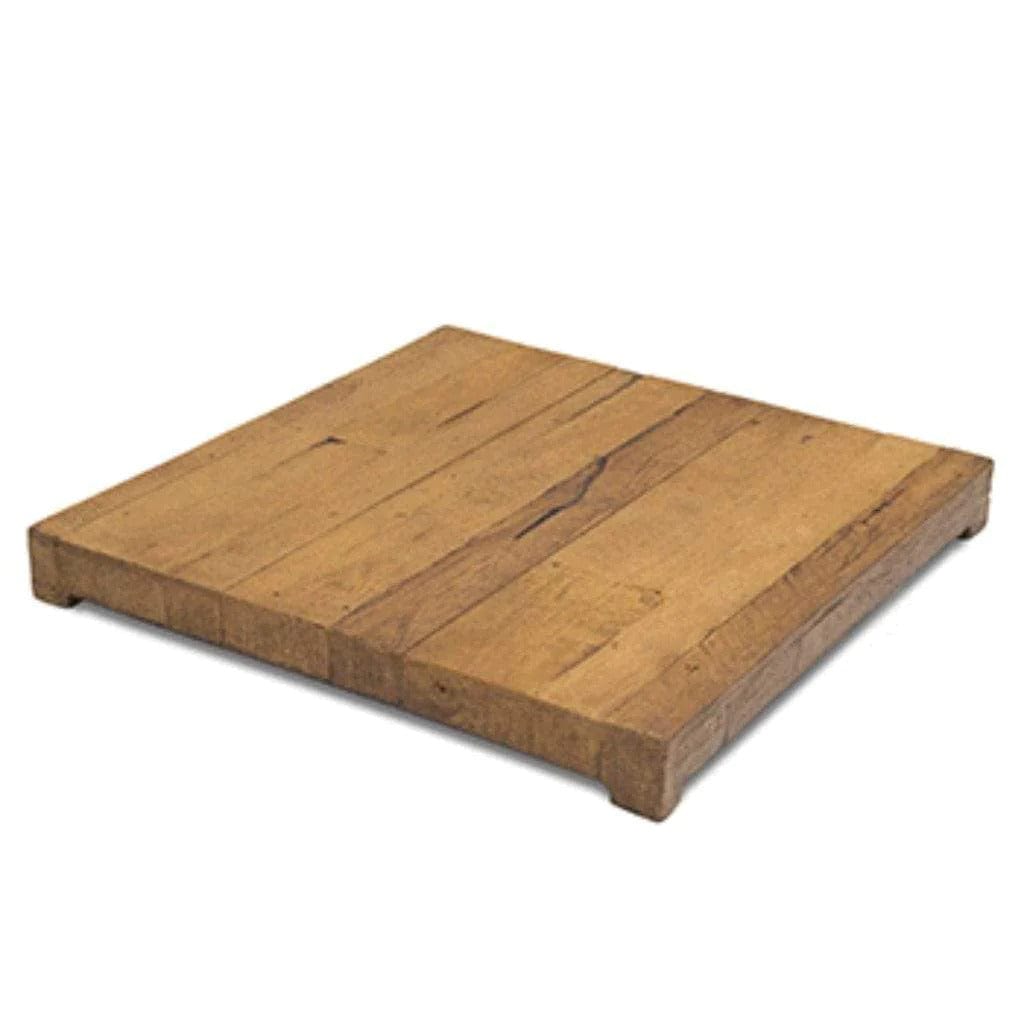 American Fyre Designs 36" Reclaimed Wood Cosmopolitan Square Chat Height Fire Table