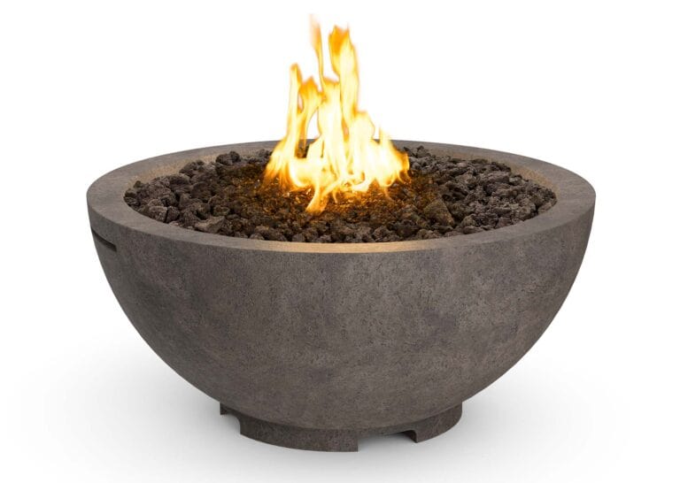 American Fyre Designs 32" Round Concrete Gas Fire Bowl