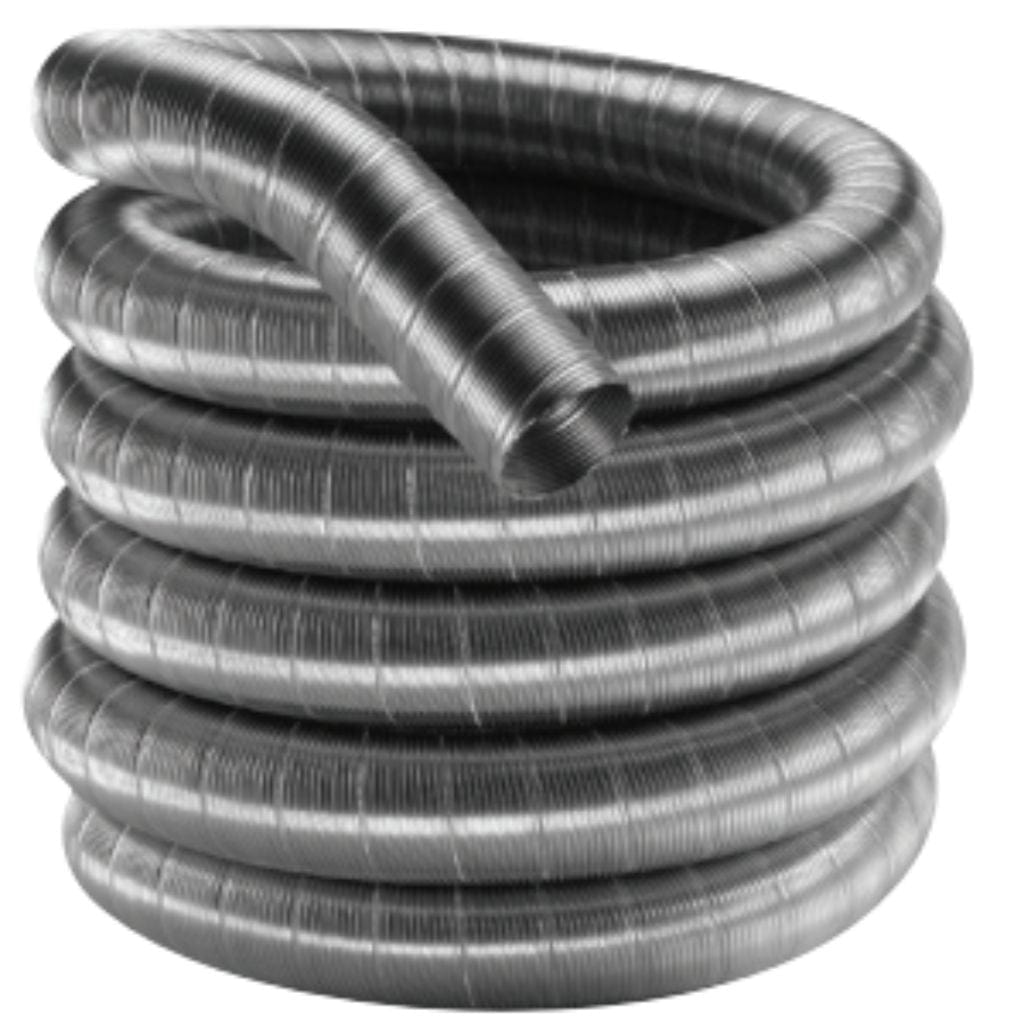 DuraVent 2" Inner Diameter DuraFlex AL - Aluminum Flex Length Type B Gas Vent Pipe