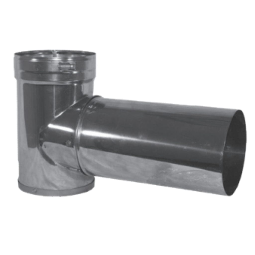 DuraVent 3"-8" Inner Diameter DuraFlex AL Tee With Cap Type B Gas Vent