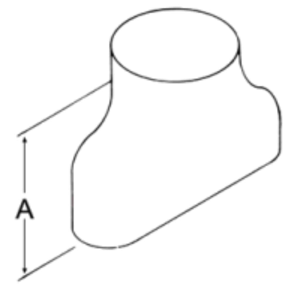 DuraVent 4"-6" Inner Diameter Oval To Round Adapter (USA ONLY)