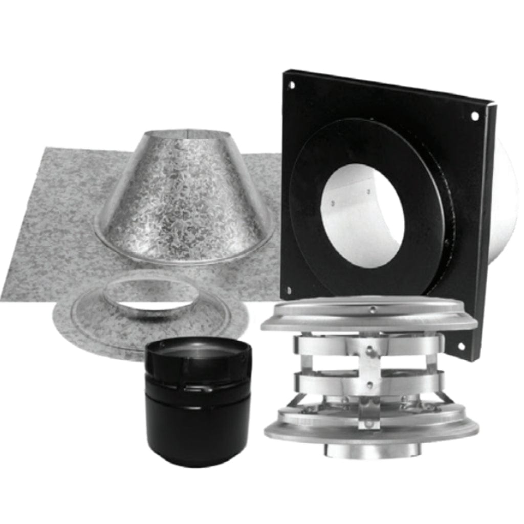 DuraVent 4" Inner Diameter PelletVent Pro Flat Ceiling Vertical Kit