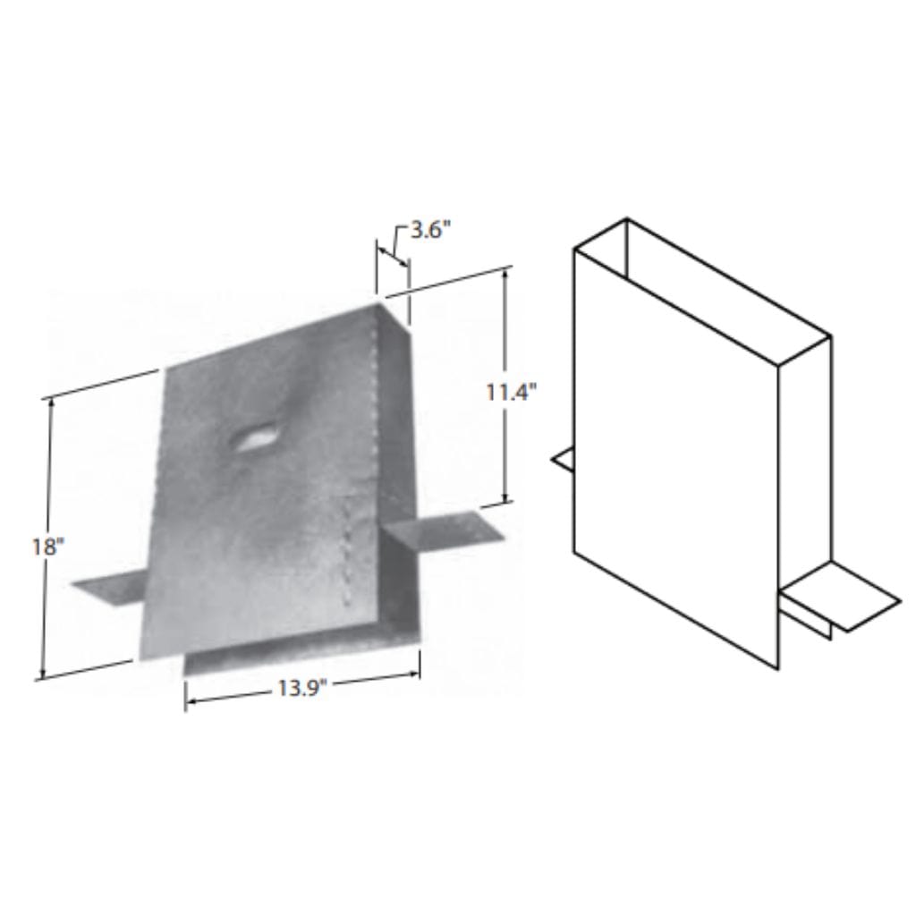 DuraVent 4" Oval Attic Insulation Shield (USA ONLY)