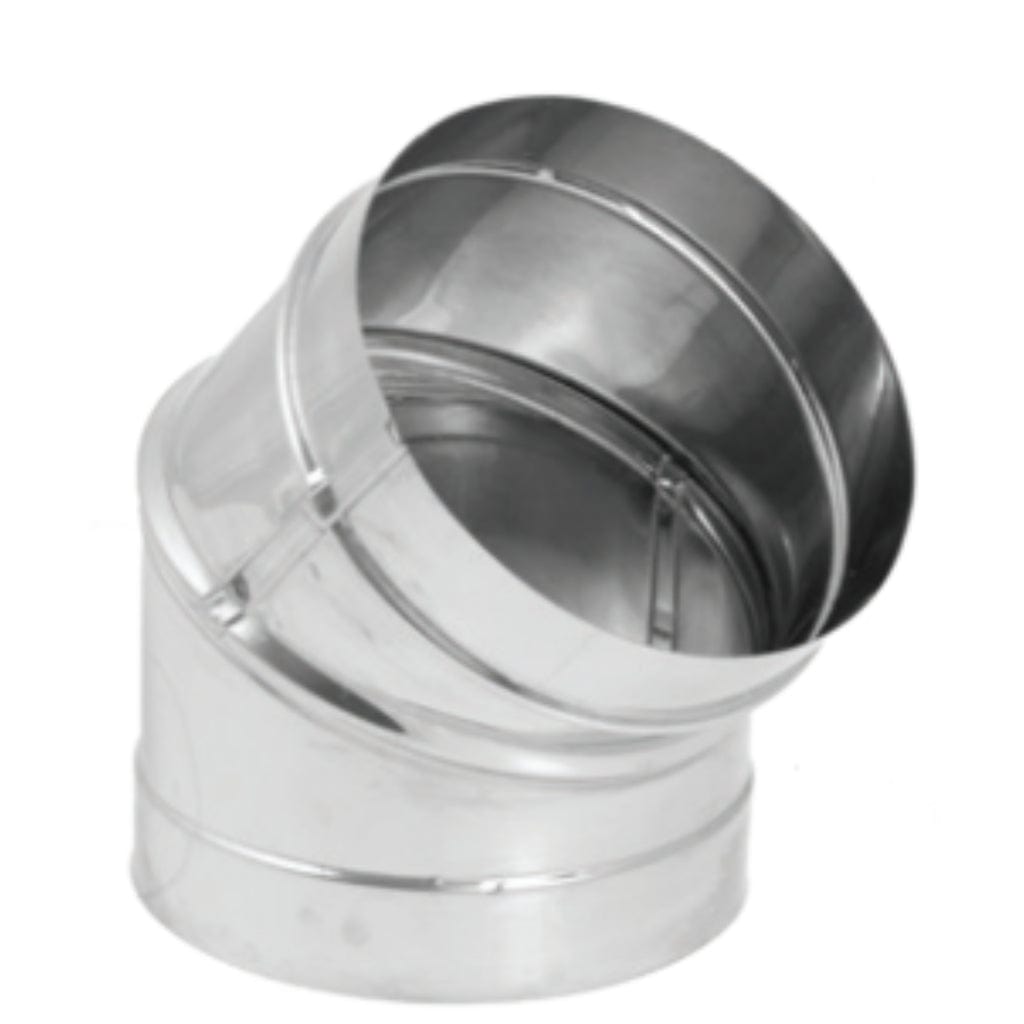 DuraVent 45-Degree Stainless Steel DuraBlack Elbow