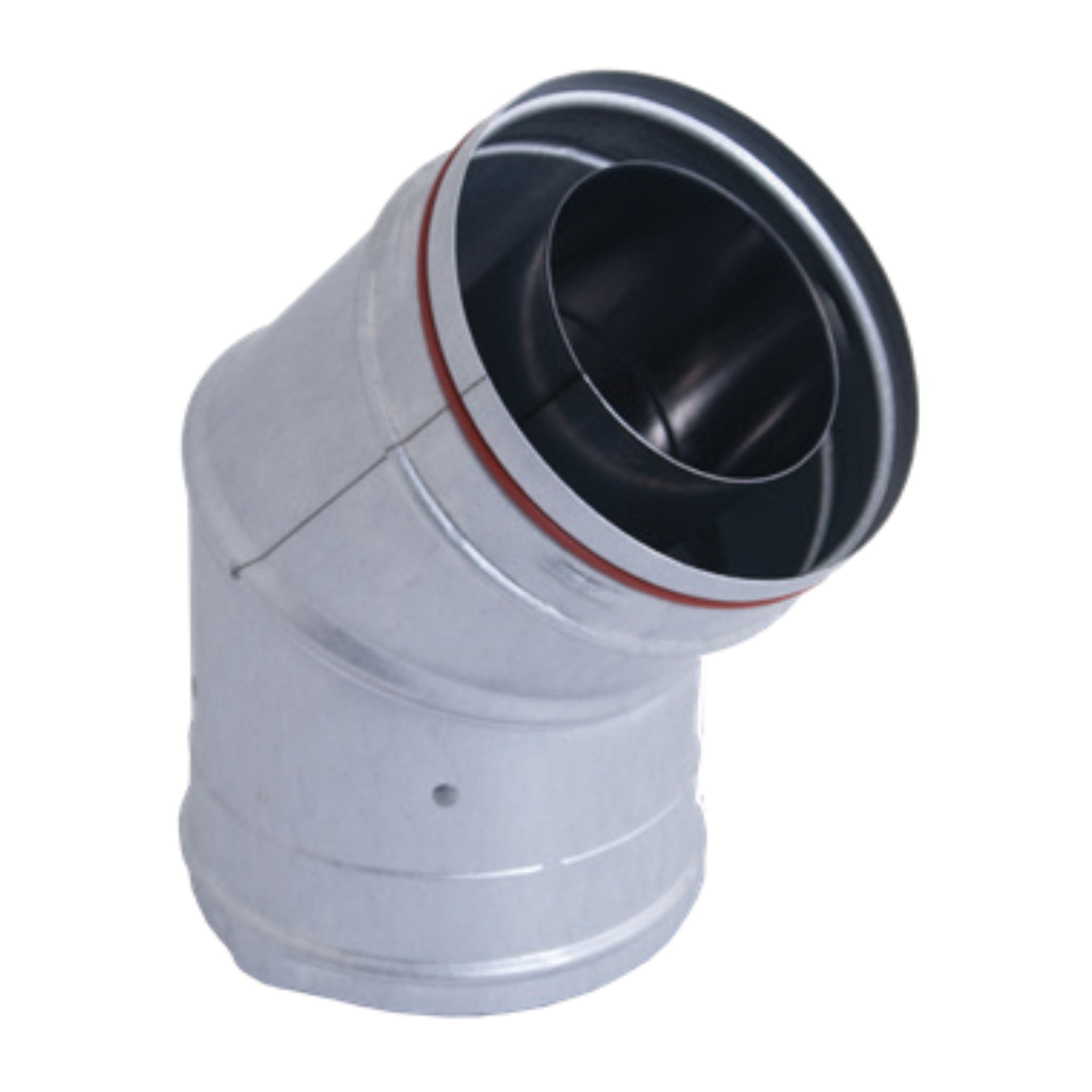 DuraVent Concentric Vent System 3" x 5" 45 Degree Black Elbow