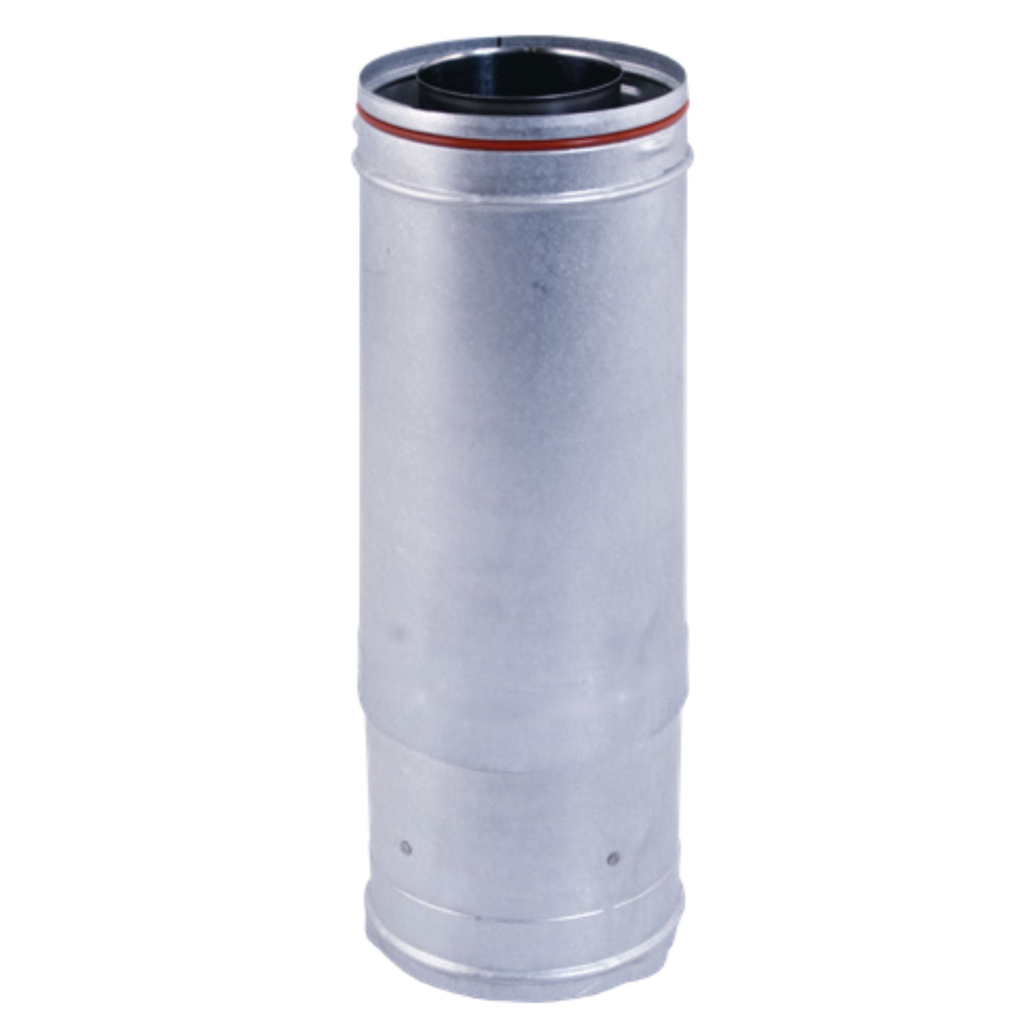 DuraVent Concentric Vent System 3" x 5" x 12"-18" Black Telescoping Adjustable Galvalume Vent Pipe Length