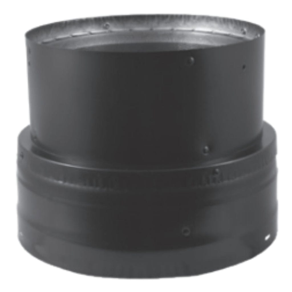 DuraVent DVL Double-Wall Black Stovepipe Decreaser