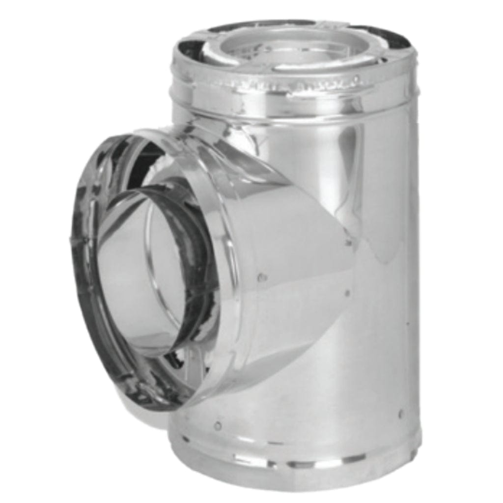 DuraVent DuraPlus 6"-8" Diameter Stainless Steel Tee With Cap