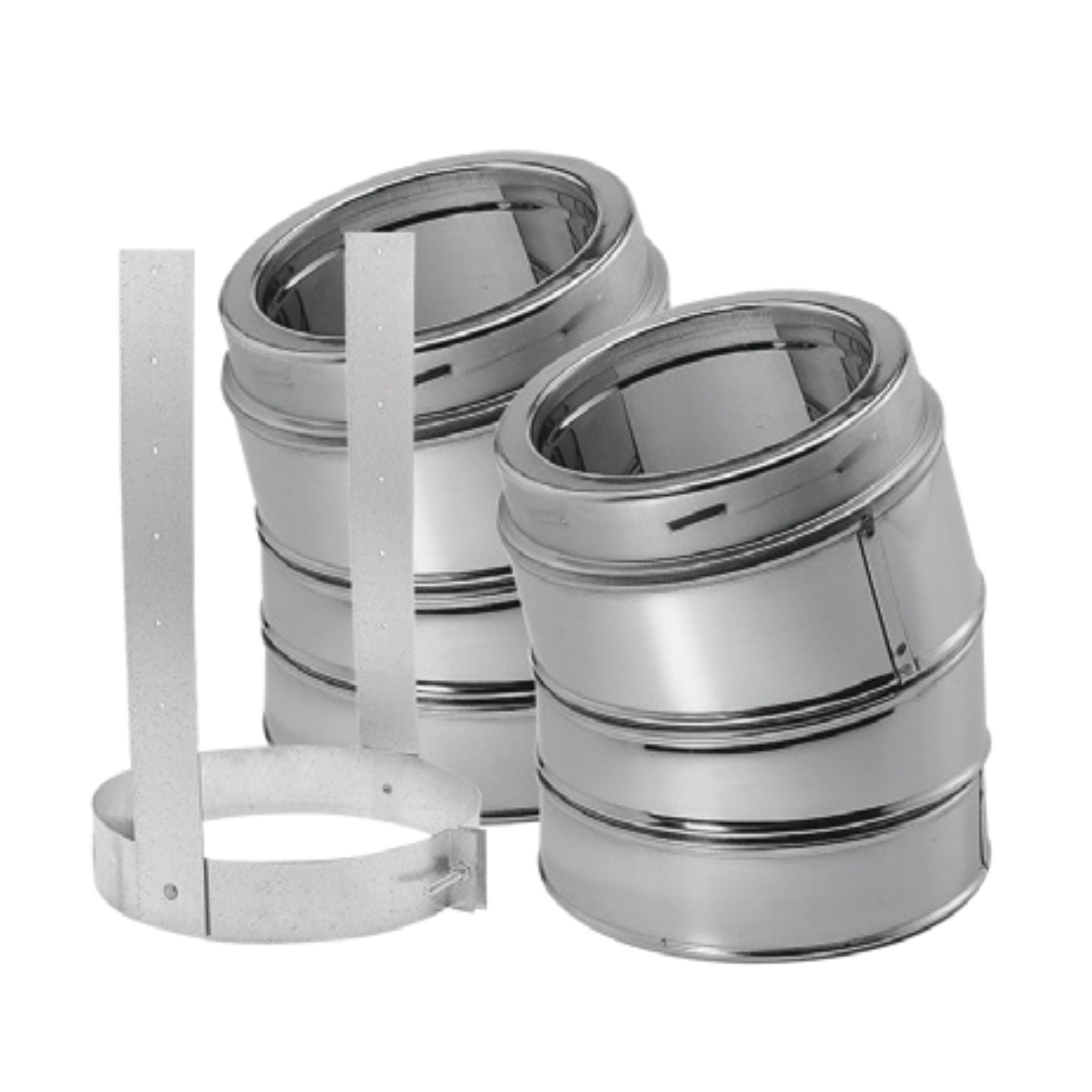 DuraVent DuraTech 5" 30-Degree Stainless Steel Elbow Kit