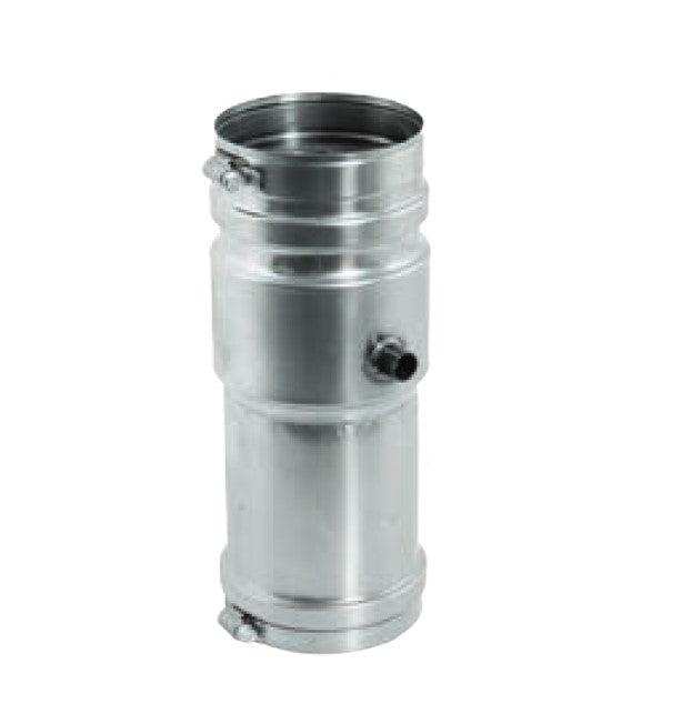 DuraVent FasNSeal 4" 29-4C Stainless Steel Universal Appliance Adapter With Condensate Drain and Back Flow Preventer