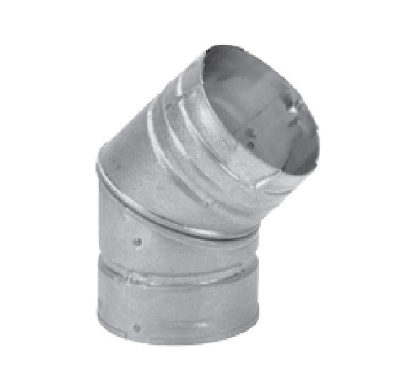 DuraVent PelletVent for Multi-Fuel 3" 45 Degree Galvalume Elbow