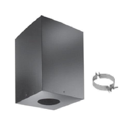 DuraVent PelletVent for Multi-Fuel 4" Black Cathedral Ceiling Support Box