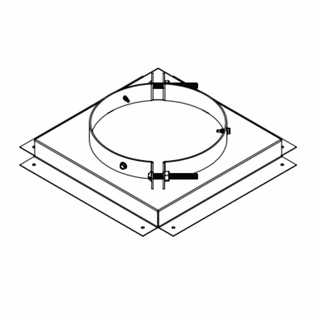 DuraVent PolyPro 8" Firestop Support Double-Wall Venting System