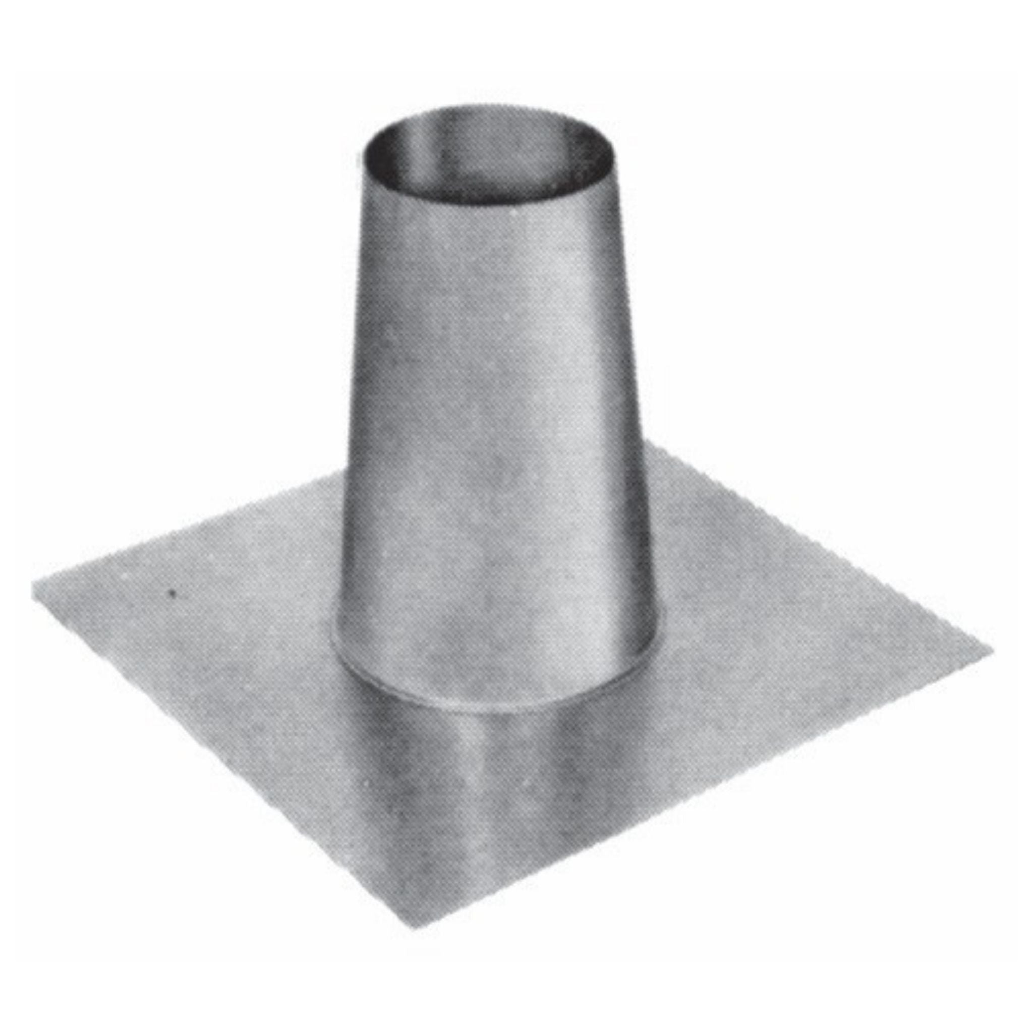 DuraVent Round Type B Gas Vent Model BV 3" - 8" Tall Cone Flat Flashing