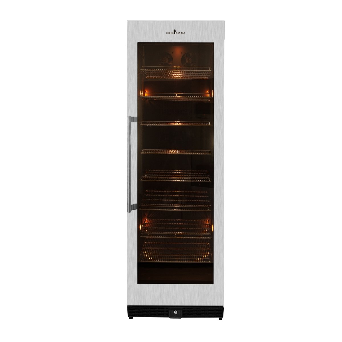 KingsBottle 72" Large Beverage Refrigerator With Clear Glass Door - KBU170BX