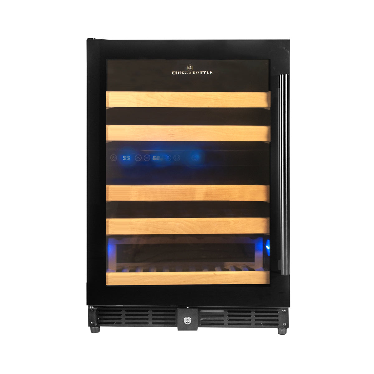 KingsBottle 44 Bottle 24" Under Counter Dual Zone Wine Cooler - KBU50DX