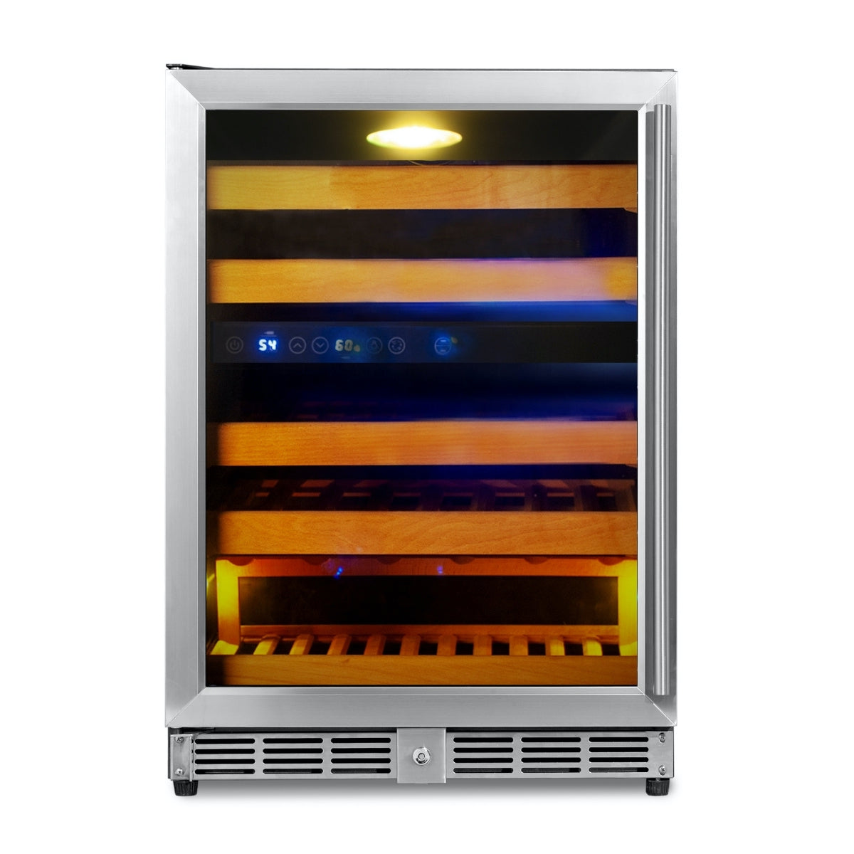 KingsBottle 44 Bottle 24" Under Counter Dual Zone Wine Cooler - KBU50DX