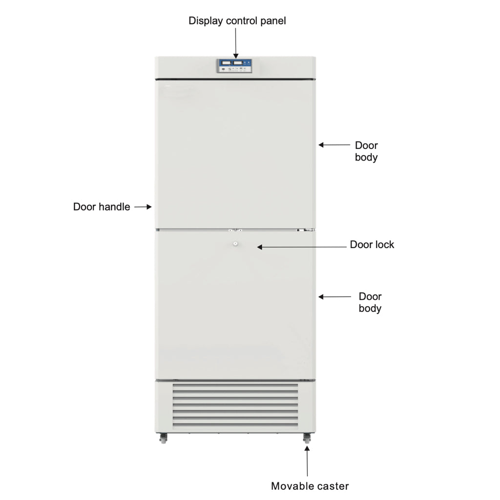 KingsBottle -10~-25°C Low Temperature 450L Two Chambers Biomedical Freezer - MLF450