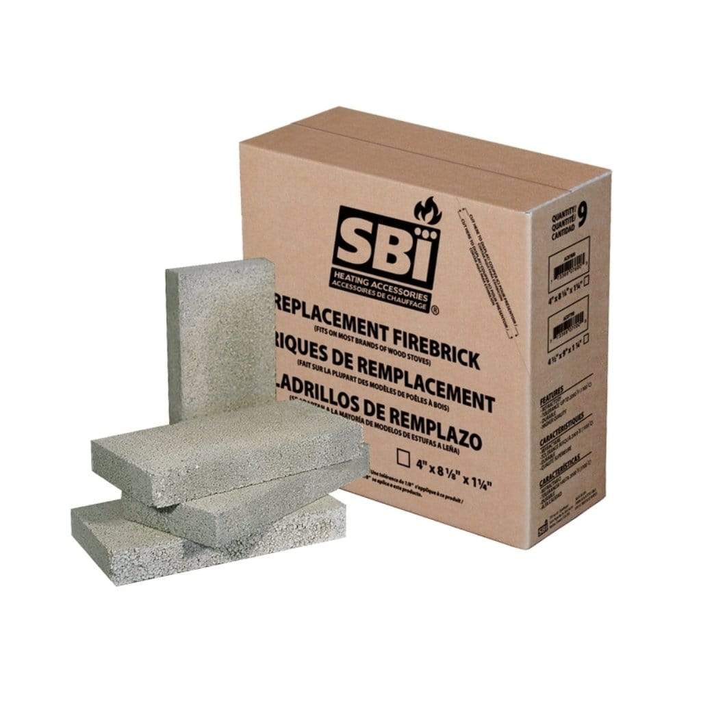 Valcourt 4" X 9" X 1 1/4" Refractory Brick (9 Units)