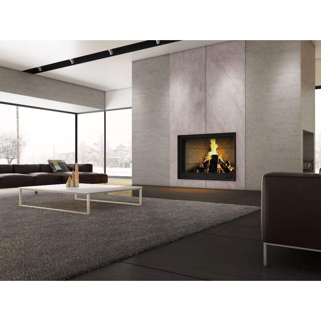 Valcourt Frontenac Clean Burning Decorative Wood Fireplace  (including 4 Lengths of 8" X 36" Chimney)