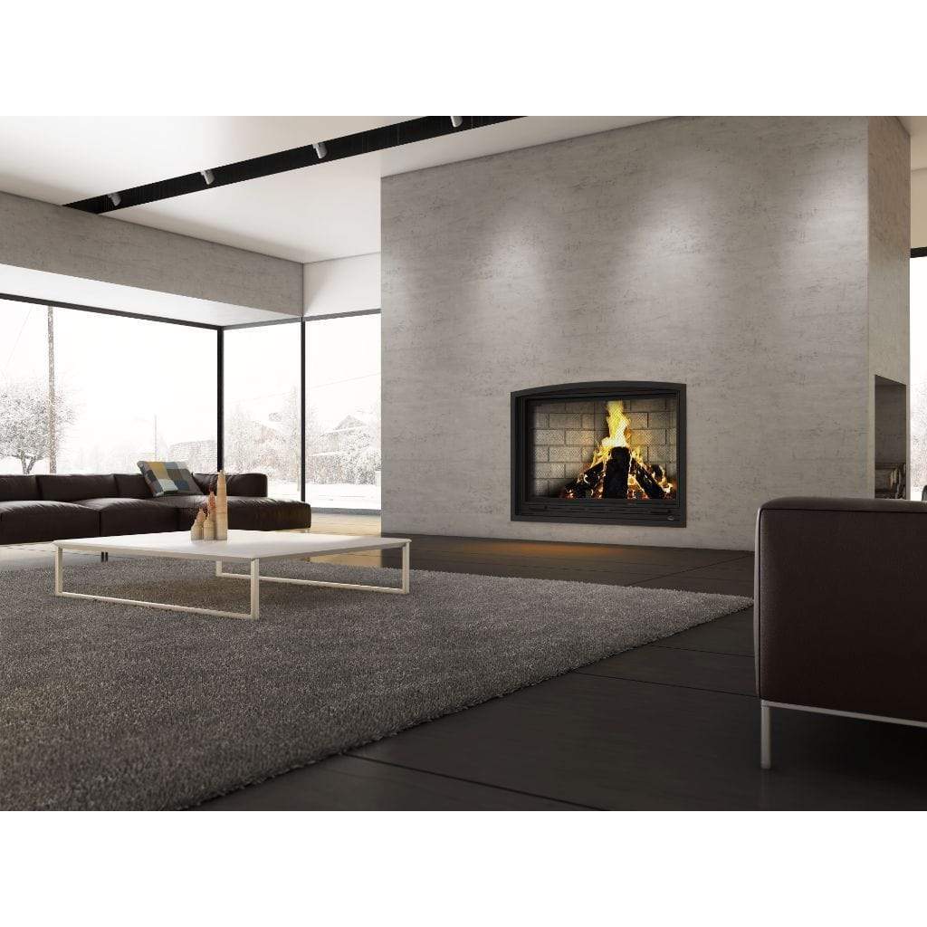 Valcourt Frontenac Clean Burning Decorative Wood Fireplace  (including 4 Lengths of 8" X 36" Chimney)