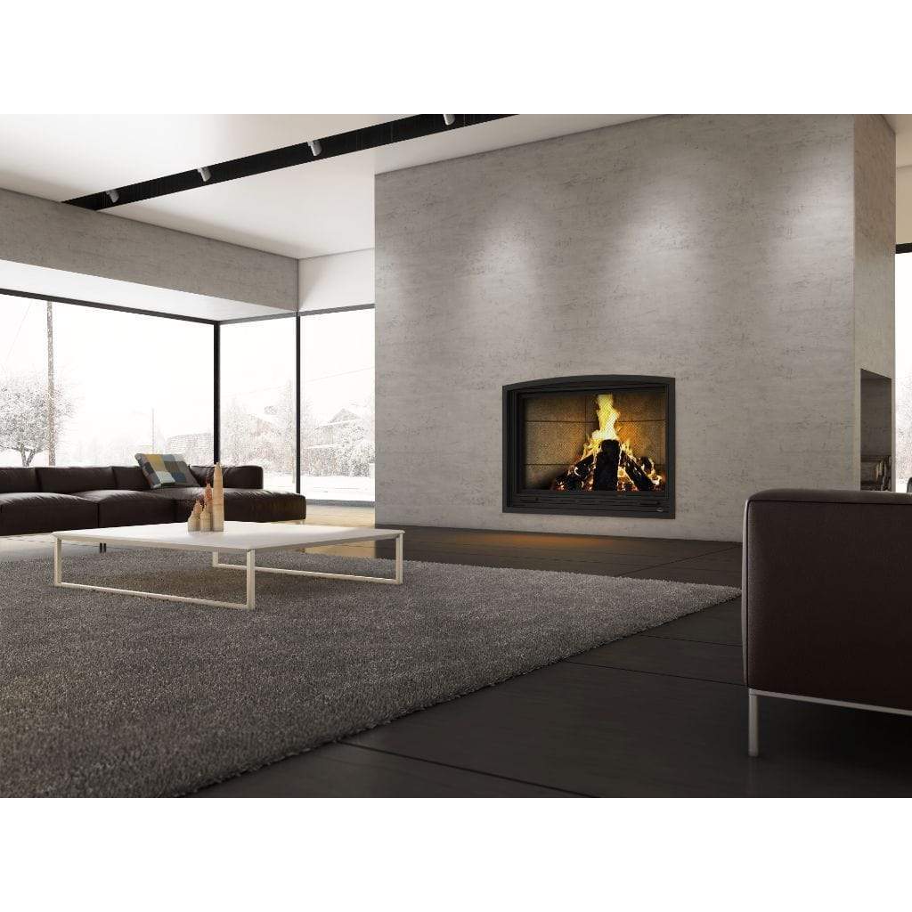 Valcourt Frontenac Clean Burning Decorative Wood Fireplace  (including 4 Lengths of 8" X 36" Chimney)