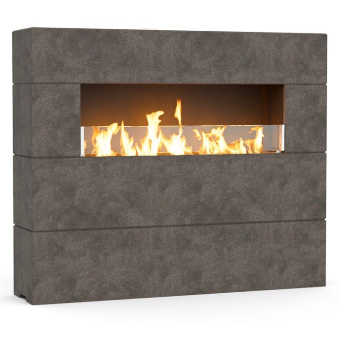 American Fyre Designs 72" Milan Tall Linear Outdoor Gas Fireplace