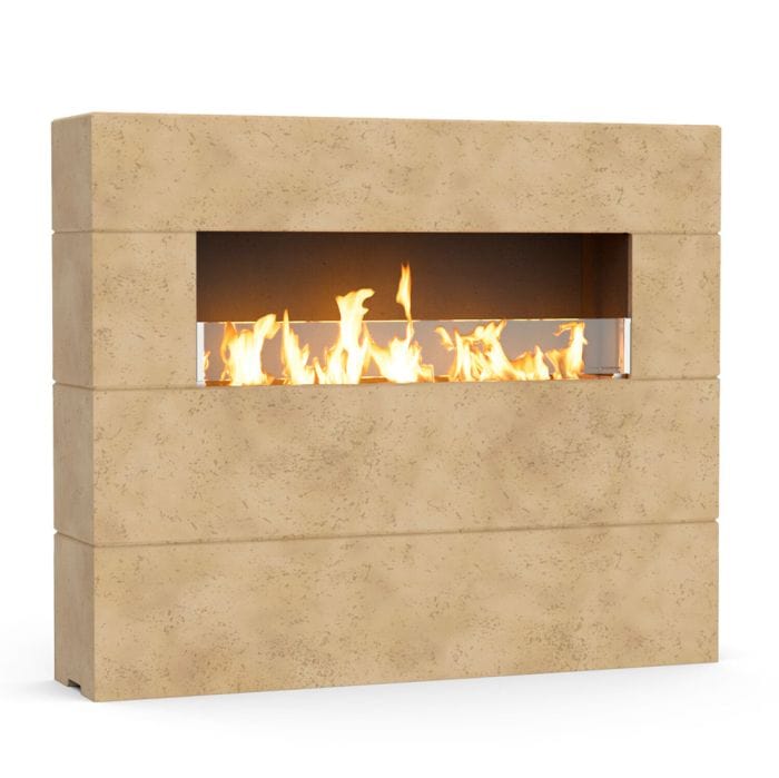 American Fyre Designs 72" Milan Tall Linear Outdoor Gas Fireplace