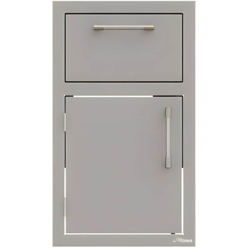 Alfresco 17-Inch Stainless Steel Soft-Close Door & Drawer Combo