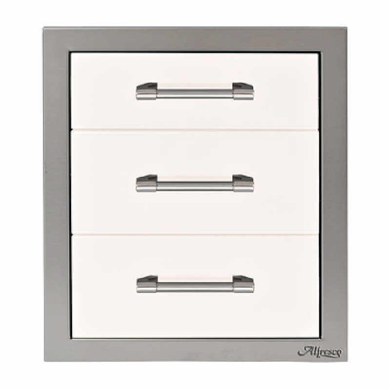 Alfresco 17-Inch Stainless Steel Soft-Close Triple Drawer